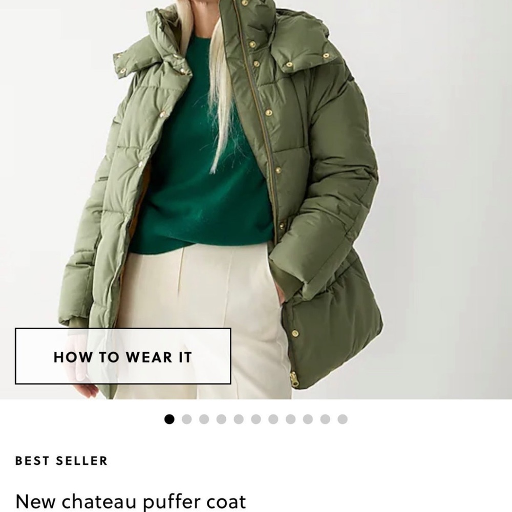 New J. Crew Chateau Puffer Jacket
